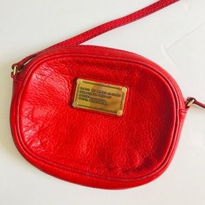 Marc by Marc Jacobs Mini Red Leather Crossbody Bag
